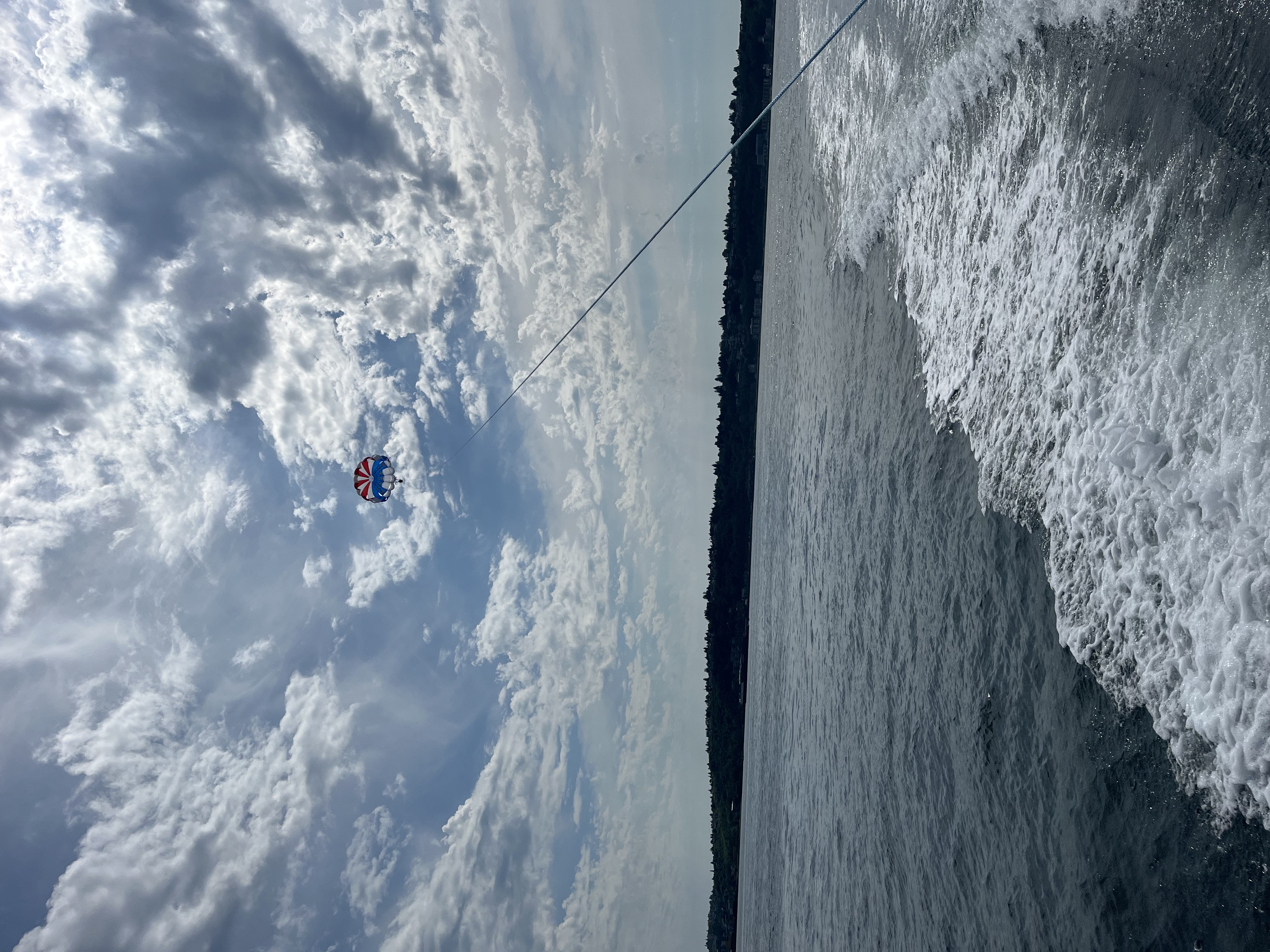 Breathtaking aerial view of Seattle with dramatic clouds